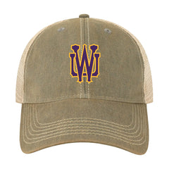 Photo of Legacy Gray Washington Huskies Interlock UW Old Favorite Trucker Hat.