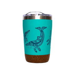 Photo of Native Northwest Humpback Whale Cork Base Travel Mug 12oz.