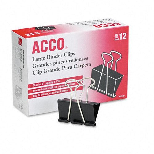 Business Source Black Single Large Binder Clip