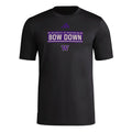 adidas Men's UW Bow Down Short Sleeve Pregame Tee Black Front thumbnail