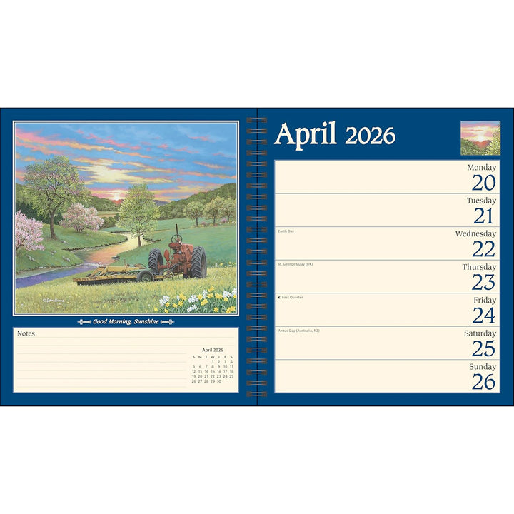 John Sloane's Country Seasons 12-Month 2026 Monthly/Weekly Planner Calendar