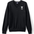 Lands' End Unisex UW Bothell School of Educational Studies Cotton Modal V-neck Pullover Sweater thumbnail