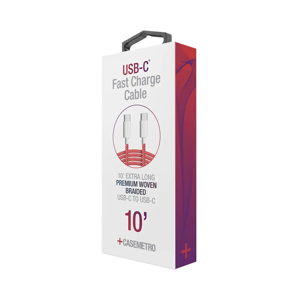 CaseMetro Fast Charge 10' USB-C Cable