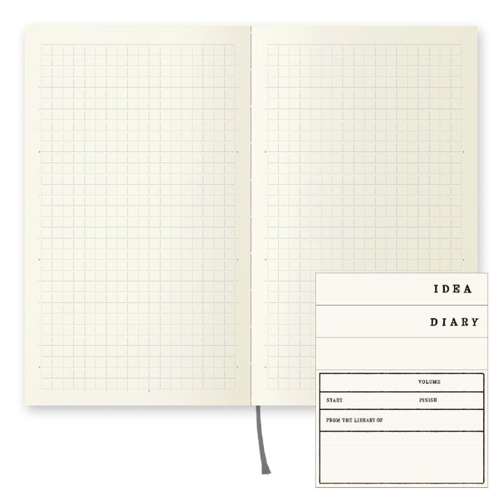Midori Frost B6 Slim MD Grid Glued Notebook 176 Count