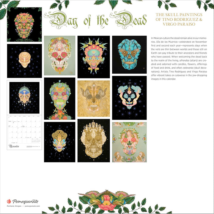 Day of the Dead: The Skull Paintings of Tino Rodriguez and Virgo Paraiso 2026 Wall Calendar