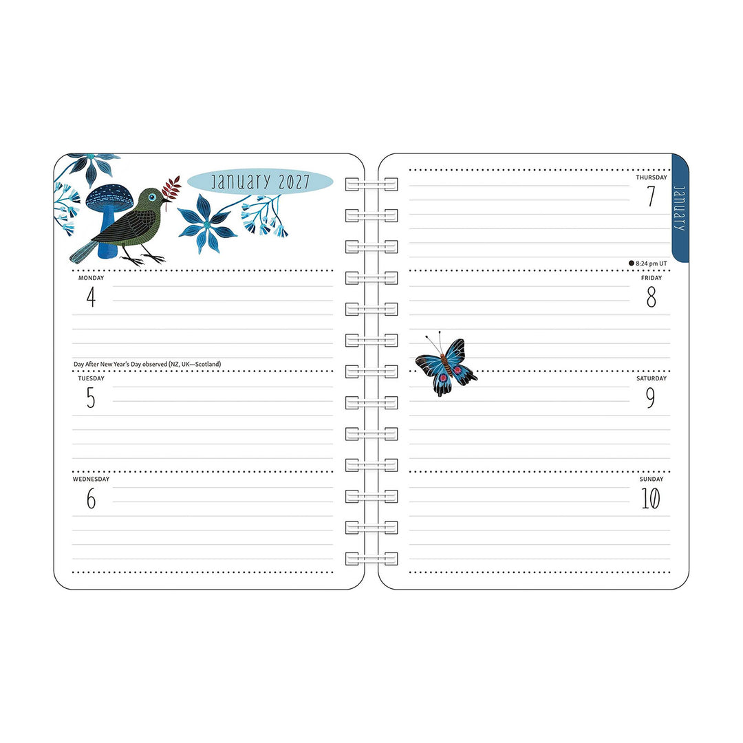 Birds of a Feather 2027 Weekly Planner Calendar