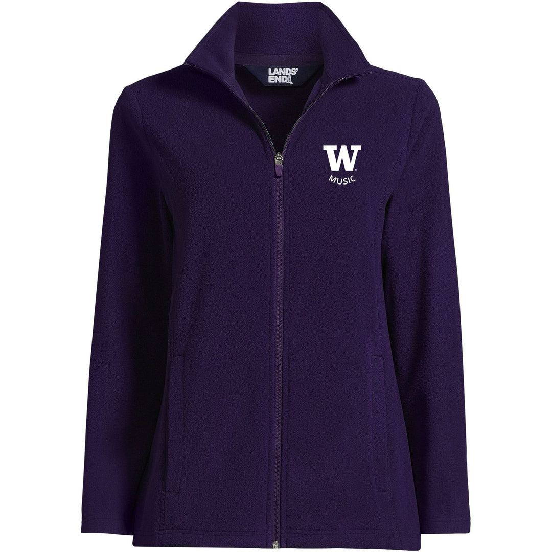 Lands' End Women's UW School of Music Thermacheck Fleece Full Zip
