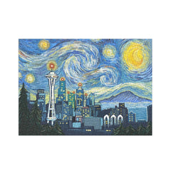 Photo of Lantern Press Seattle Starry Night 1000 pc Puzzle.