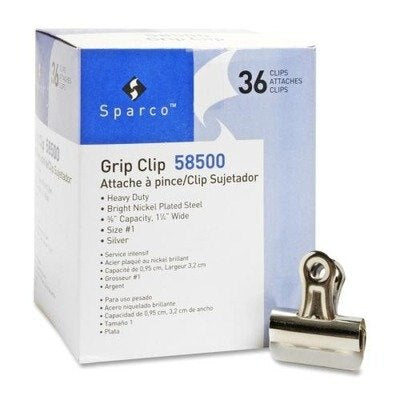 Business Source Silver Bulldog Clip