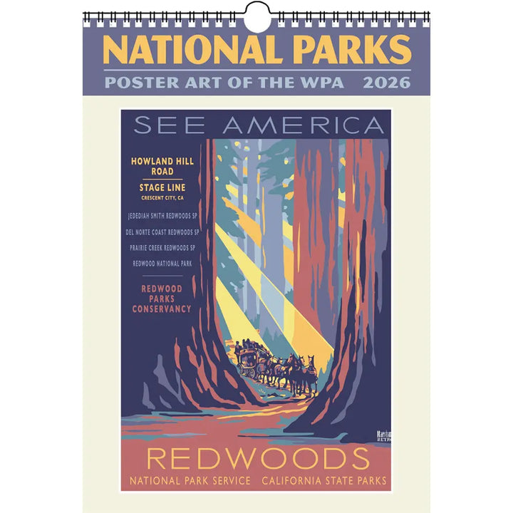 Small Changes National Parks: WPA Large 2026 Wall Calendar