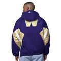 Starter Men's Washington Huskies FW25 Crinkle Nylon Polyfilled Half Zip Jacket Back thumbnail