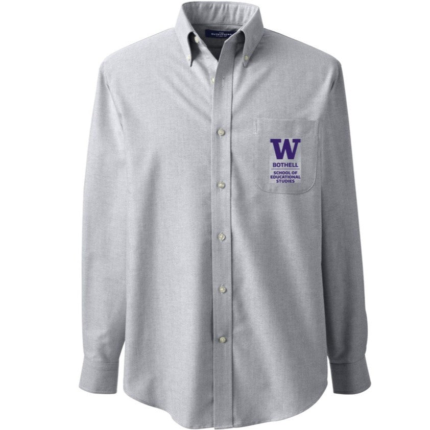 Lands' End Men's UW Bothell School of Educational Studies Long Sleeve Button Down Oxford Shirt