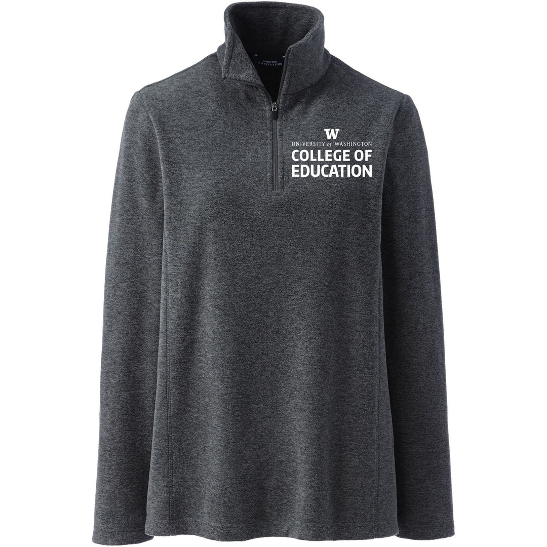Lands' End Women's UW College of Education ThermaCheck Fleece Quarter Zip