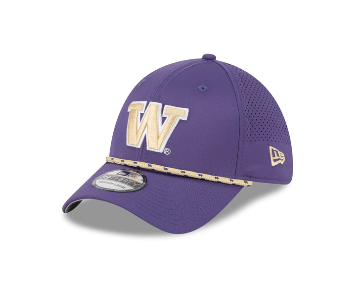 New Era Purple W 39Thirty PERF Stretch Fit Hat