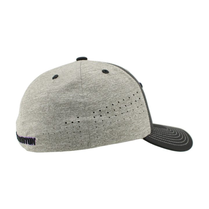 Zephyr Black Gray Element W Logo Hypercool Stretch Fit Hat