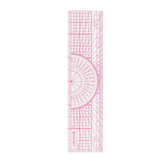 Westcott 6" 8ths Graph Plastic Protractor Ruler