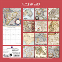 2027 Antique Maps Wall Calendar Hover