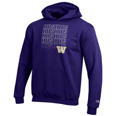 Champion Kids' Purple W Huskies Repeat Hood