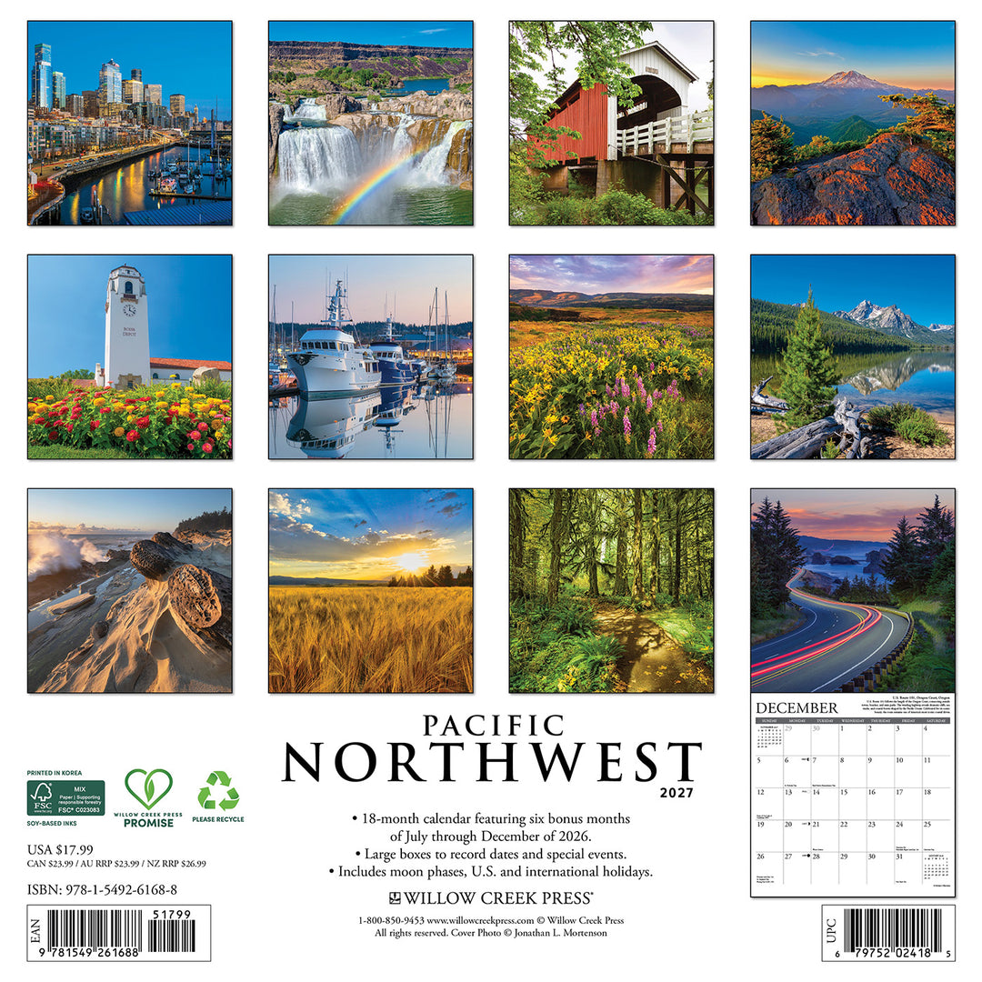 2027 Pacific Northwest Wall Calendar