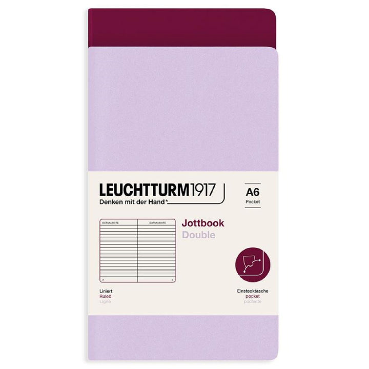 Leuchtturm 1917 Jottbook Double Pack A6 Flexcover Notebook 59ct