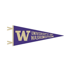 Collegiate Pac. Purple W U of W Pennant 9" x 24"