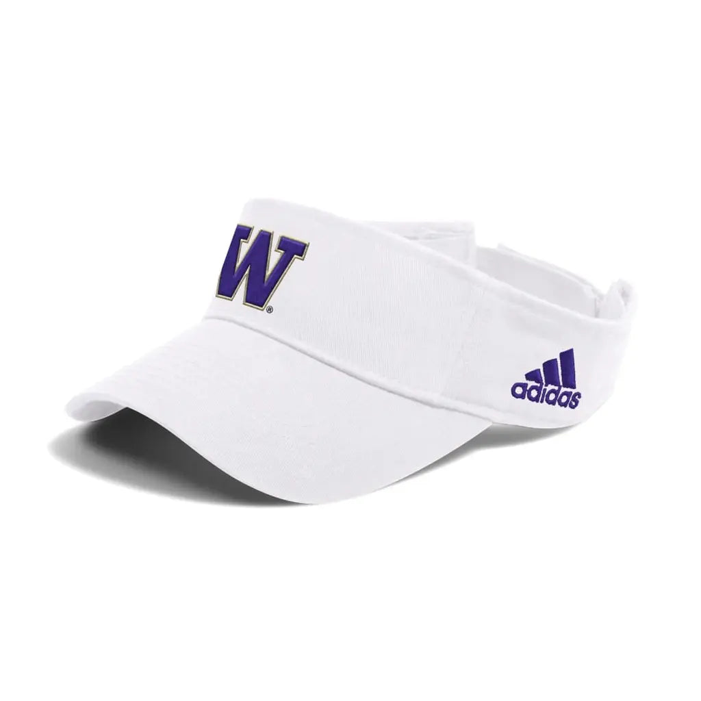 adidas White W Logo Team Visor