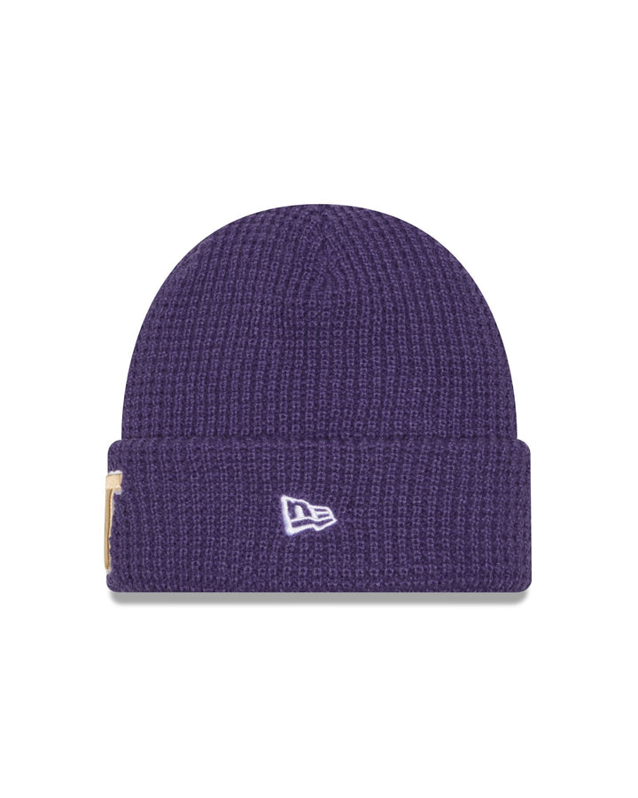 New Era Unisex Purple W Knit WAFFLE Cuff Beanie