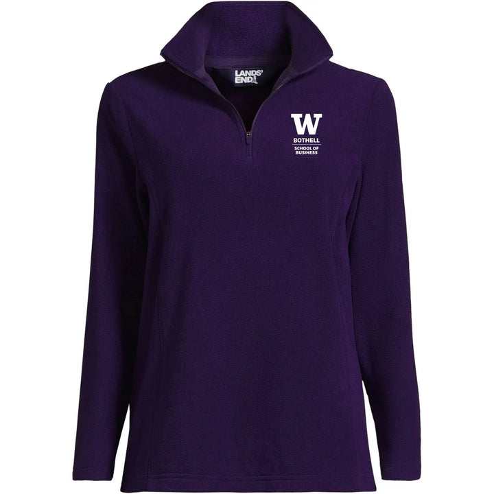 Lands' End Women's UW Bothell School of Business Thermacheck Fleece Quarter Zip