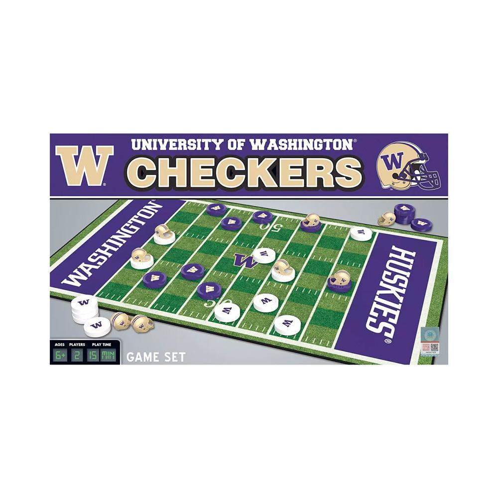 Masterpieces Washington Huskies Checkers Game Set