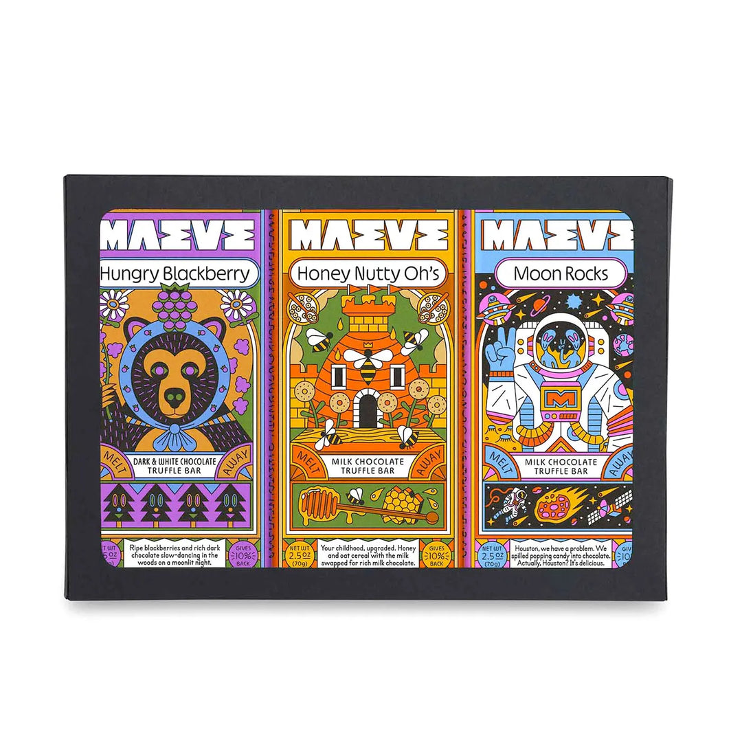 Seattle Chocolate Magical World of Maeve Truffle Bar Trio