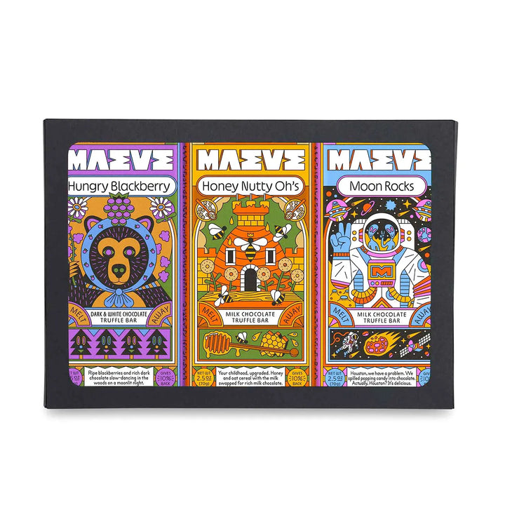 Seattle Chocolate Magical World of Maeve Truffle Bar Trio