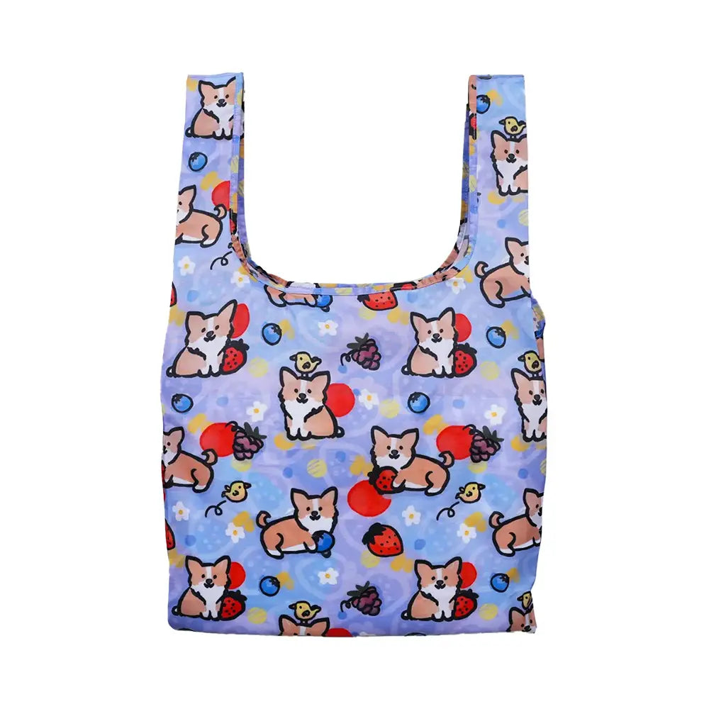 Brightspot Design Corgi Berry Foldable Bag