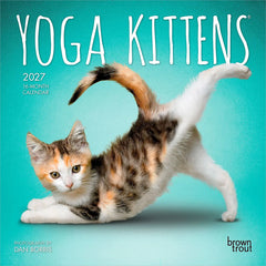 Photo of 2027 Yoga Kittens Mini Calendar.