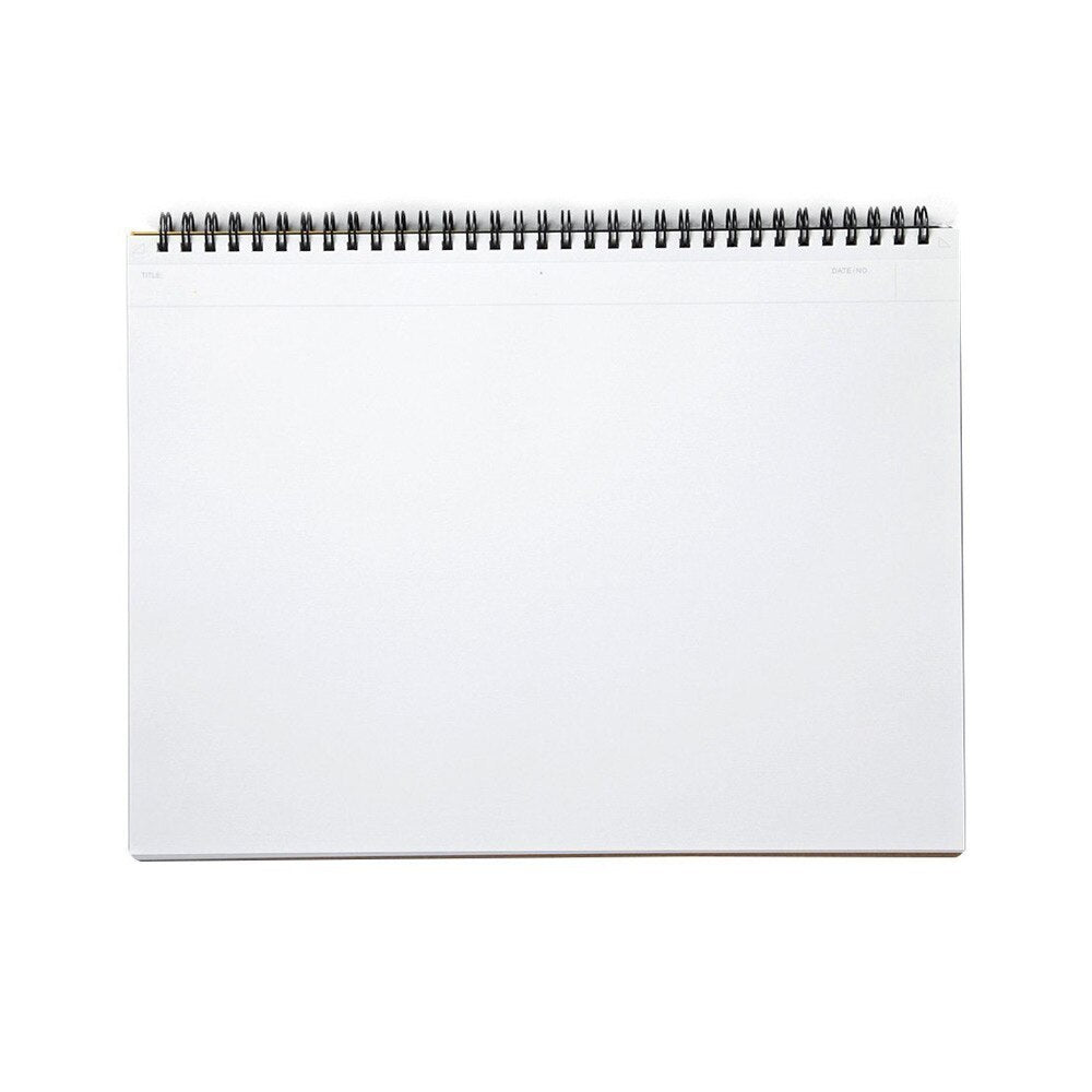 Maruman Black Mnemosyne Blank Top Spiral Notebook 70ct