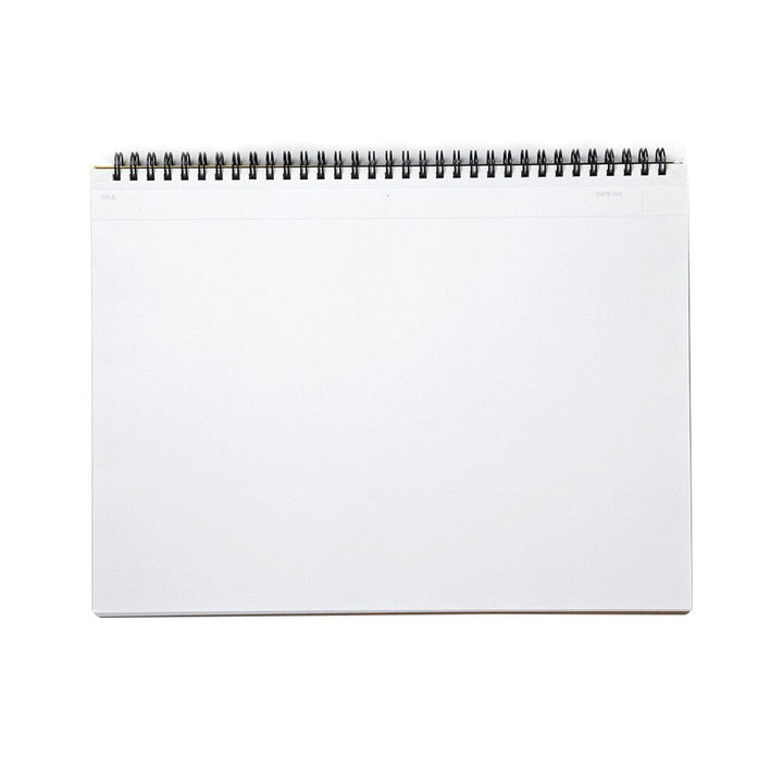 Maruman Black Mnemosyne Blank Top Spiral Notebook 70ct