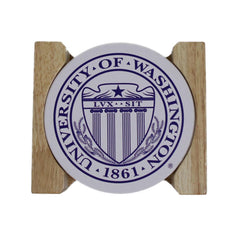 Neil White U of W Seal Stone Coaster Set of 4