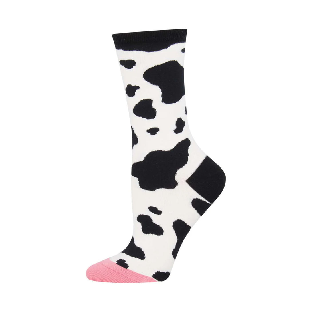 Socksmith White Moooo! Women's Socks