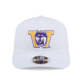 New Era White 9Seventy PERFORM Vault Dog Perforated Stretch Snap Adjustable Hat Front thumbnail
