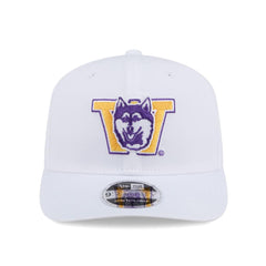 New Era White 9Seventy PERFORM Vault Dog Perforated Stretch Snap Adjustable Hat Front Hover