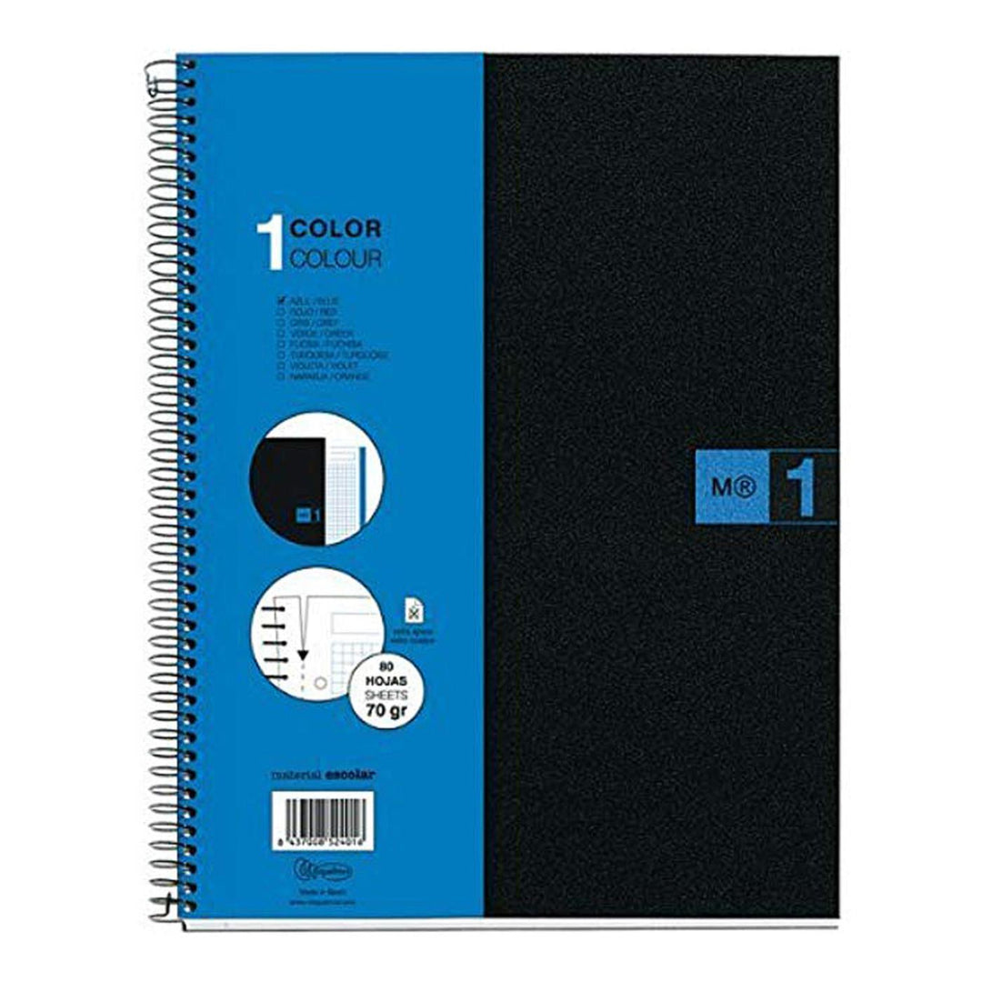 Miquelrius M Polypropylene NB1 Lined Spiral Bound Notebook 80ct