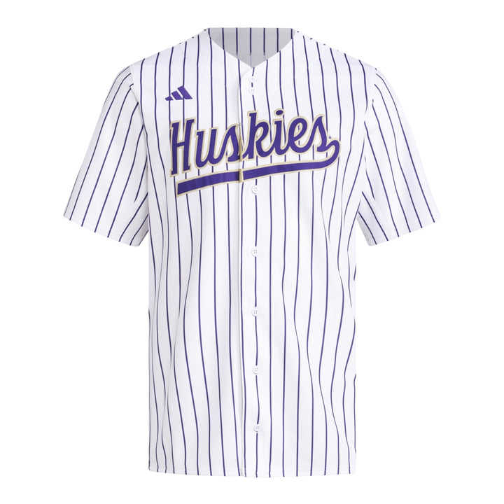adidas Men's 2025 Huskies Pinstripe Baseball Jersey