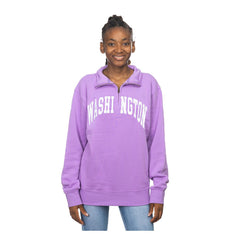 Zoozatz Unisex Washington Applique Quarter-zip#color_lavender Hover