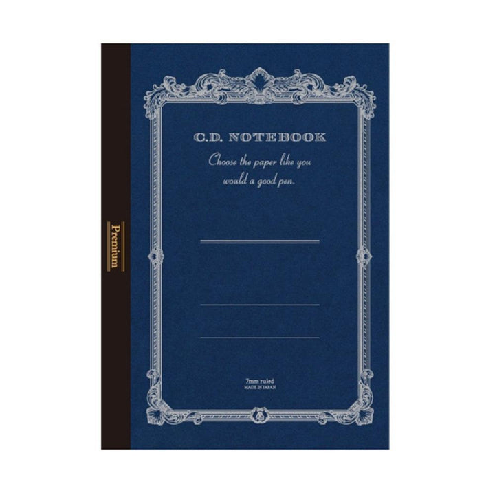 Apica Blue Premium CD 7mm Ruled A5 Notebook 96 Count