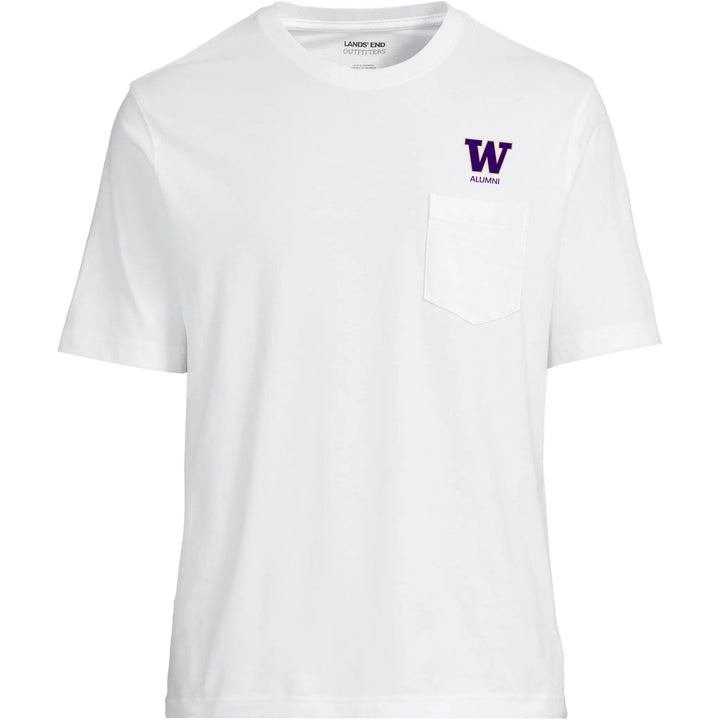Lands' End Unisex UW Alumni Short Sleeve Pocket T-Shirt