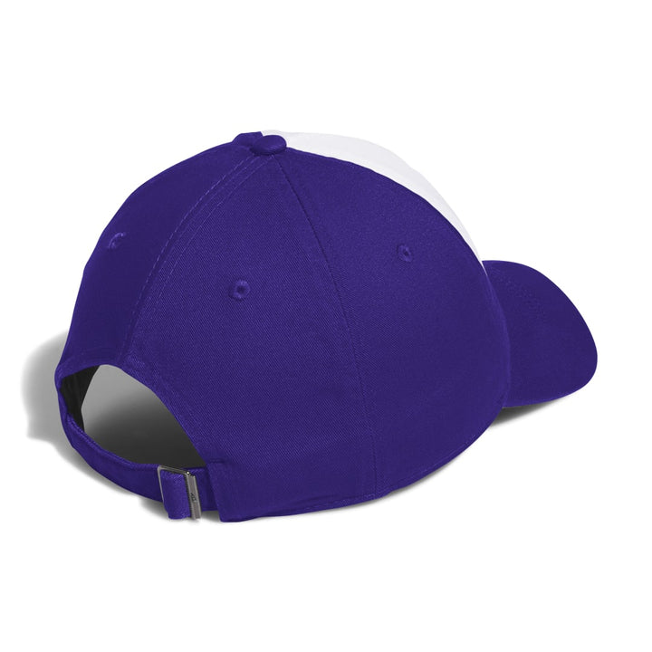 adidas Purple White 3 Bar Logo Slouch Adjustable Hat