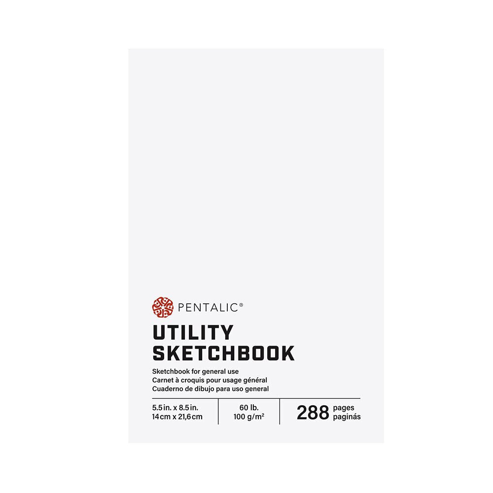 Pentalic Utility 60lb Sketch Book 288 Sheet