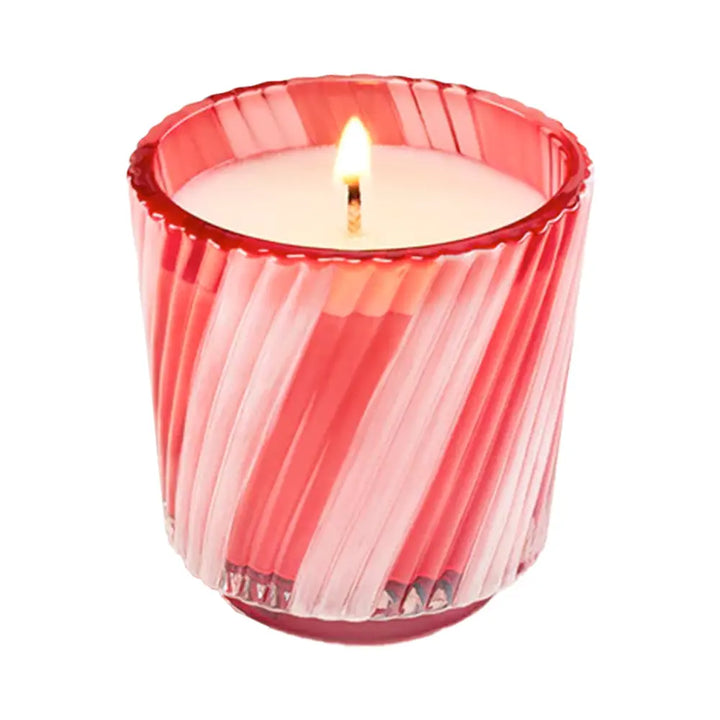 Voluspa Crushed Candy Cane Boxed Petestal Candle 2.5oz