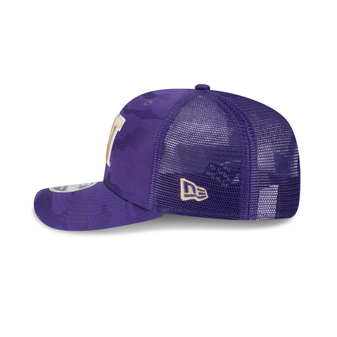 New Era Camo Purple 9Seventy Mesh Back Stretch Snap Adjustable Hat