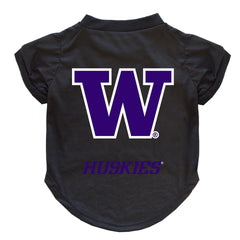 Photo of Little Earth Black W Huskies Pet Tee.