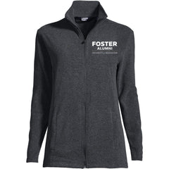 Photo of Lands' End Women's UW Foster Alumni ThermaCheck Fleece Full Zip.